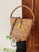 Cartoon Print Bucket Shaped Bag