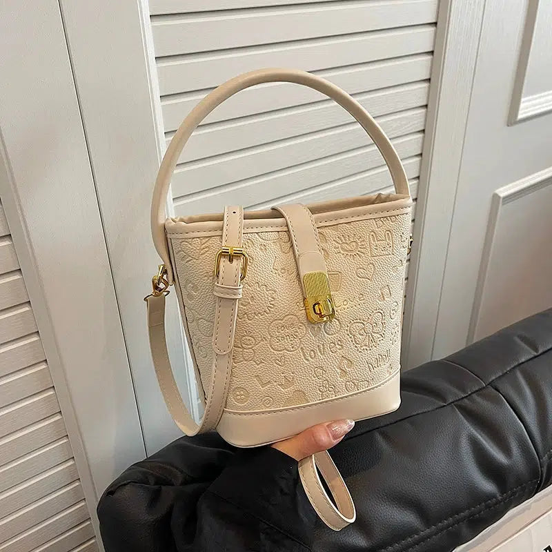 Cartoon Print Bucket Shaped Bag