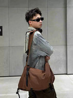 Casual Adjustable Strap Messenger Bag