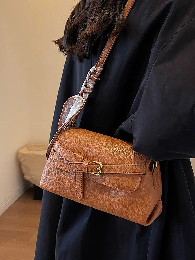 Casual Buckle Small Square Shoulder Bag