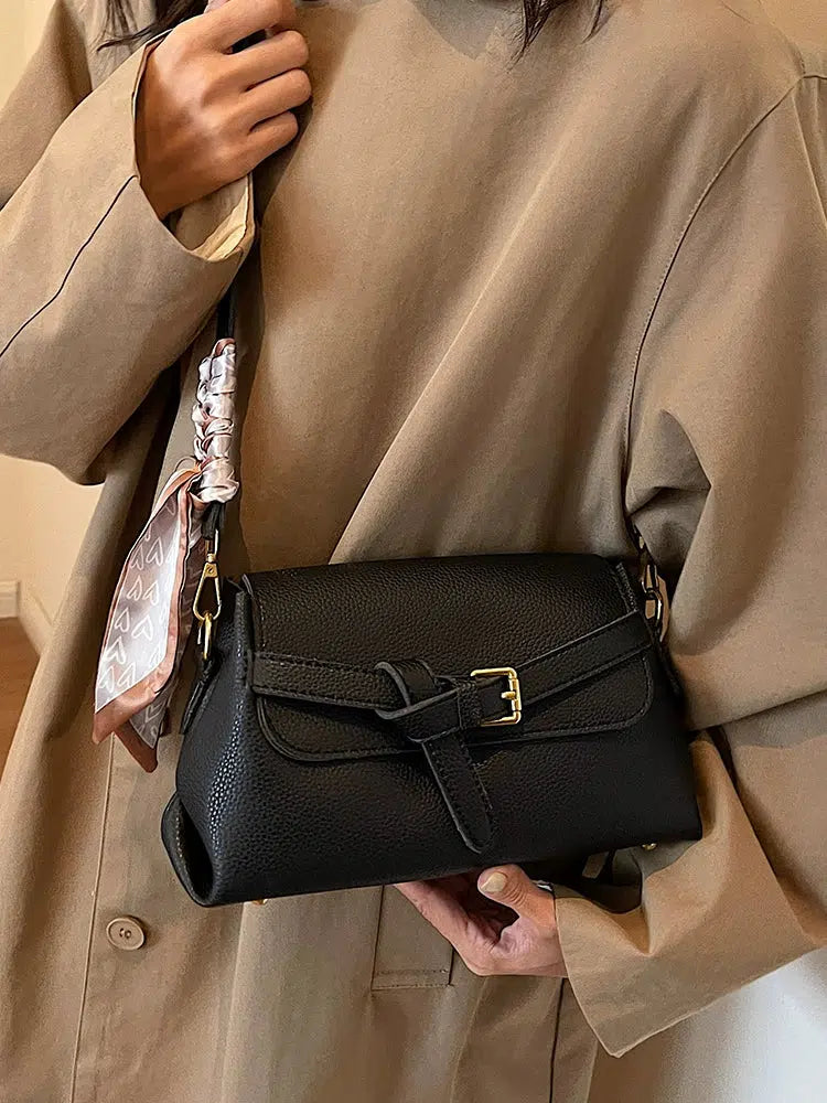 Casual Buckle Small Square Shoulder Bag
