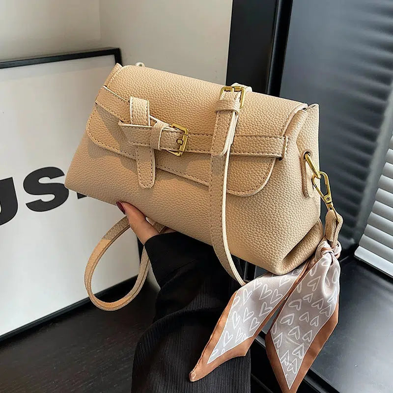 Casual Buckle Small Square Shoulder Bag