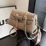 Casual Buckle Small Square Shoulder Bag
