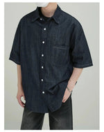Casual Button-Up Denim Shirt