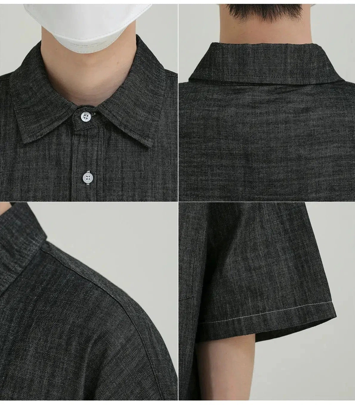 Casual Button-Up Denim Shirt