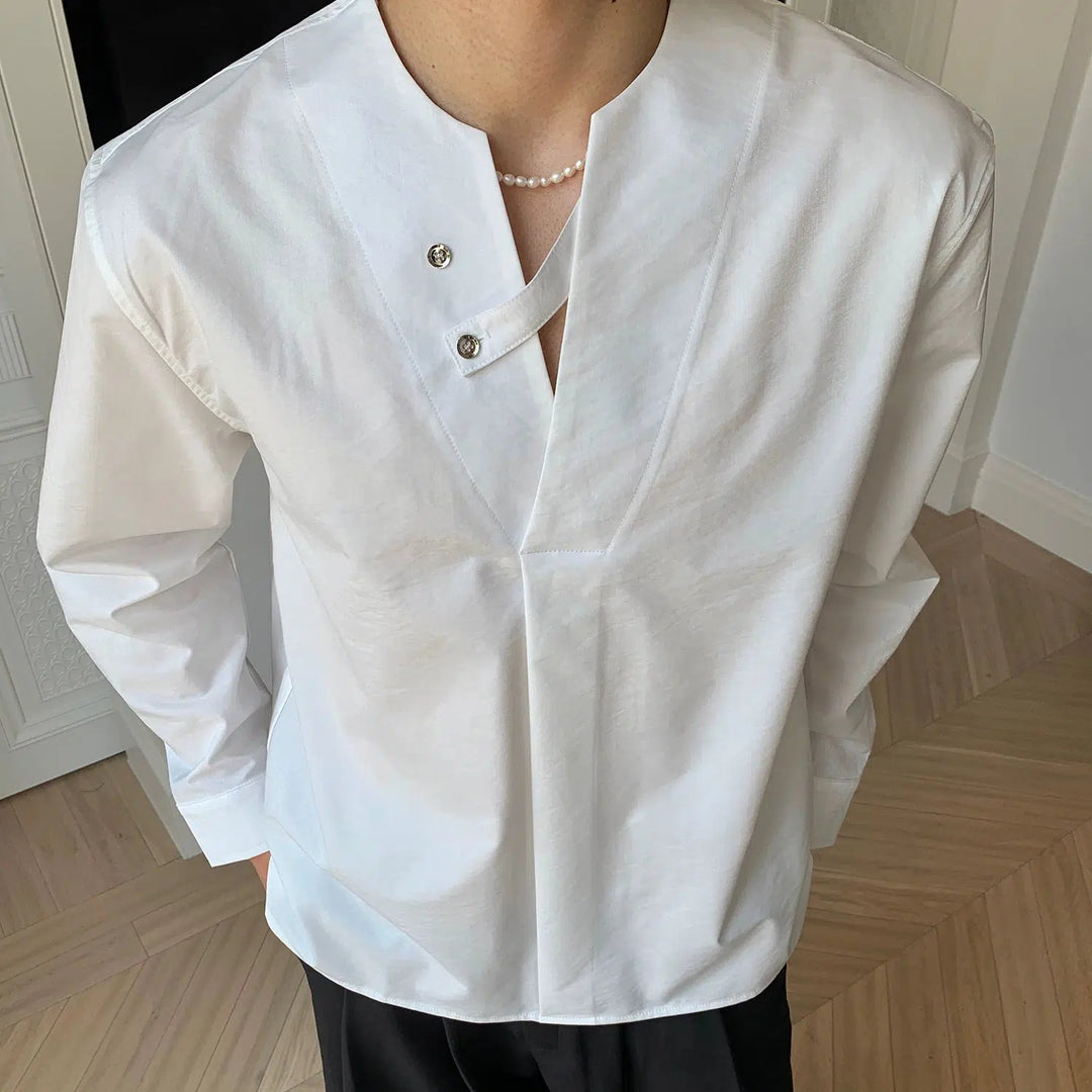 Casual Button-Up Long Sleeve Shirt