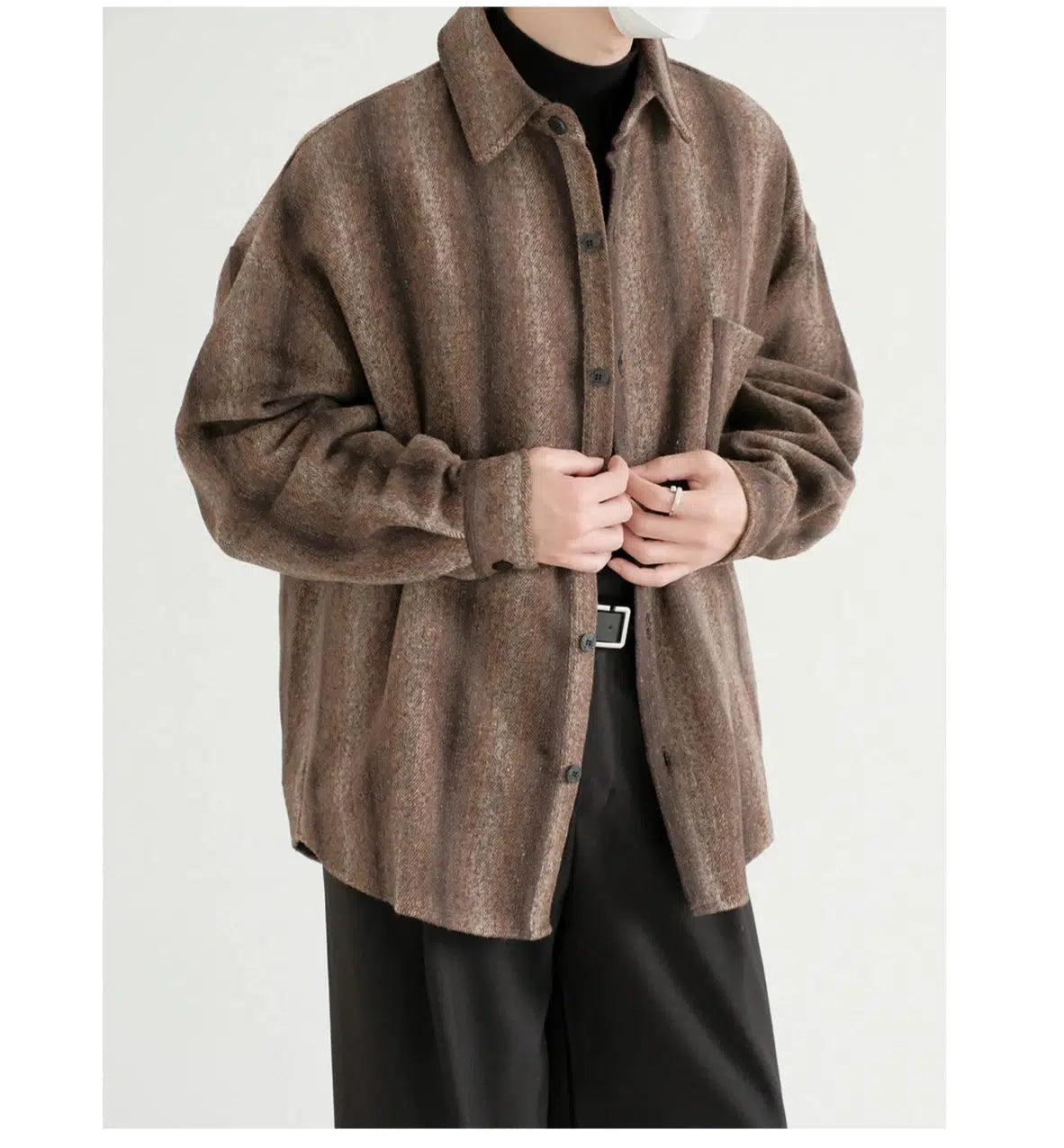 Casual Button-Up Pocket Shirt