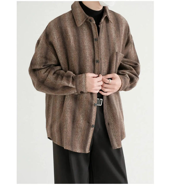 Casual Button-Up Pocket Shirt