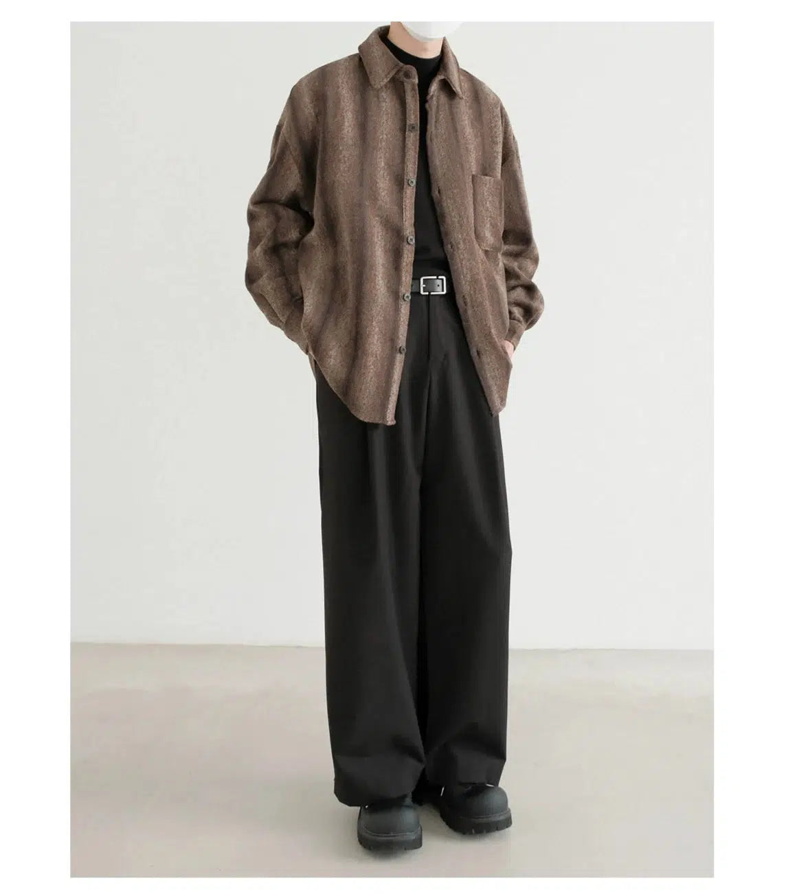 Casual Button-Up Pocket Shirt