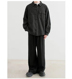 Casual Button-Up Pocket Shirt