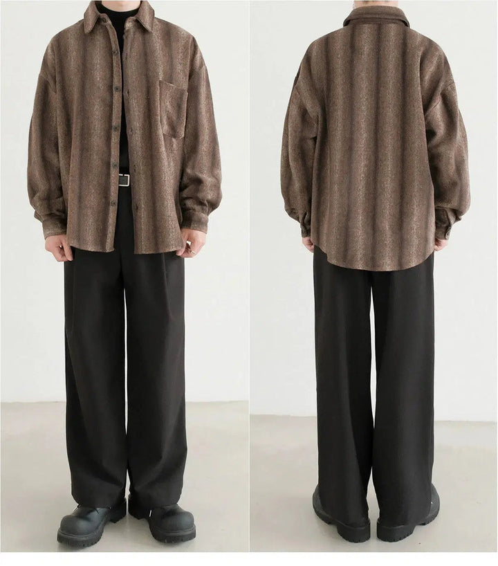 Casual Button-Up Pocket Shirt
