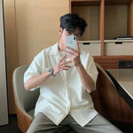 Casual Button-Up Shirt with Chest Pocket