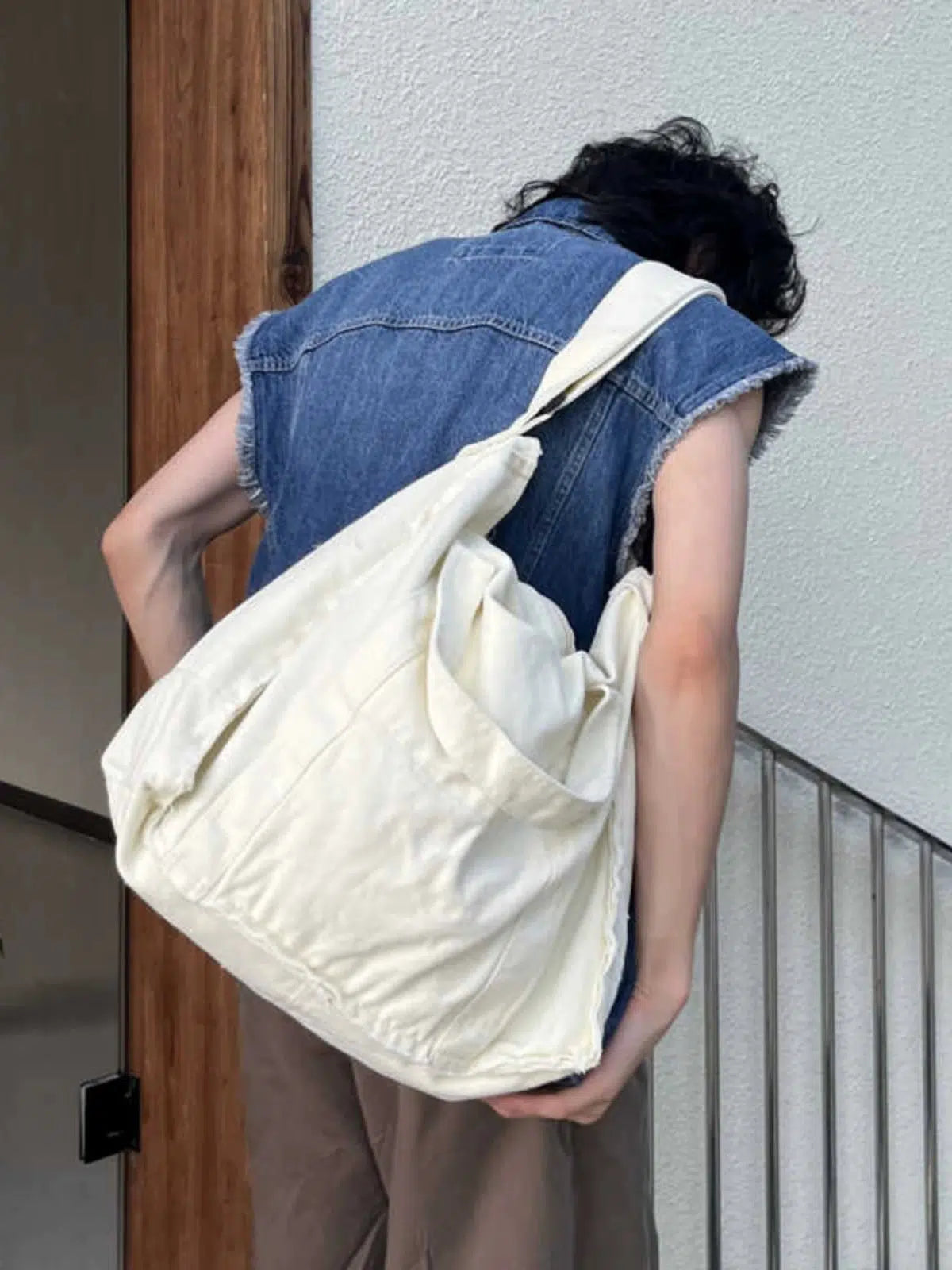Casual Canvas Shoulder Bag
