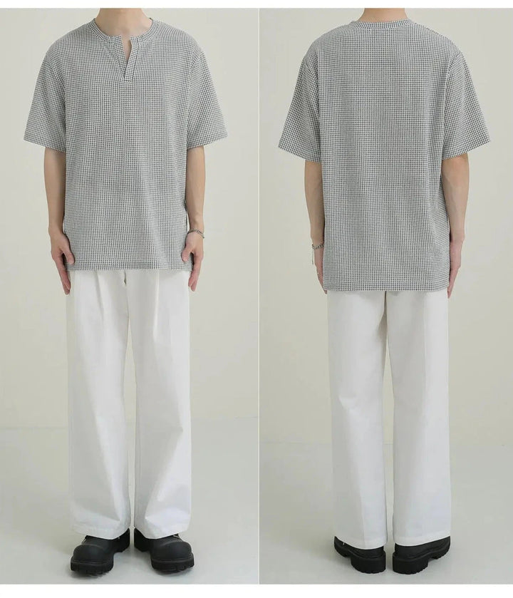 Casual Checked Short Sleeve Shirt