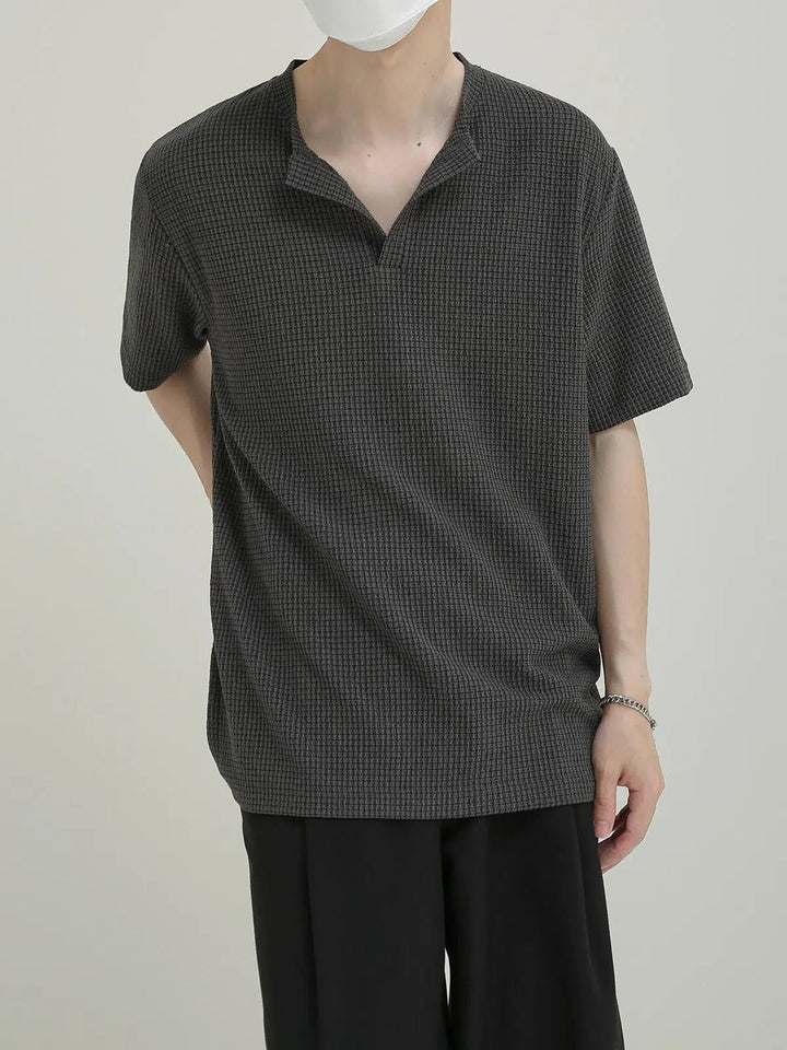 Casual Checked Short Sleeve Shirt