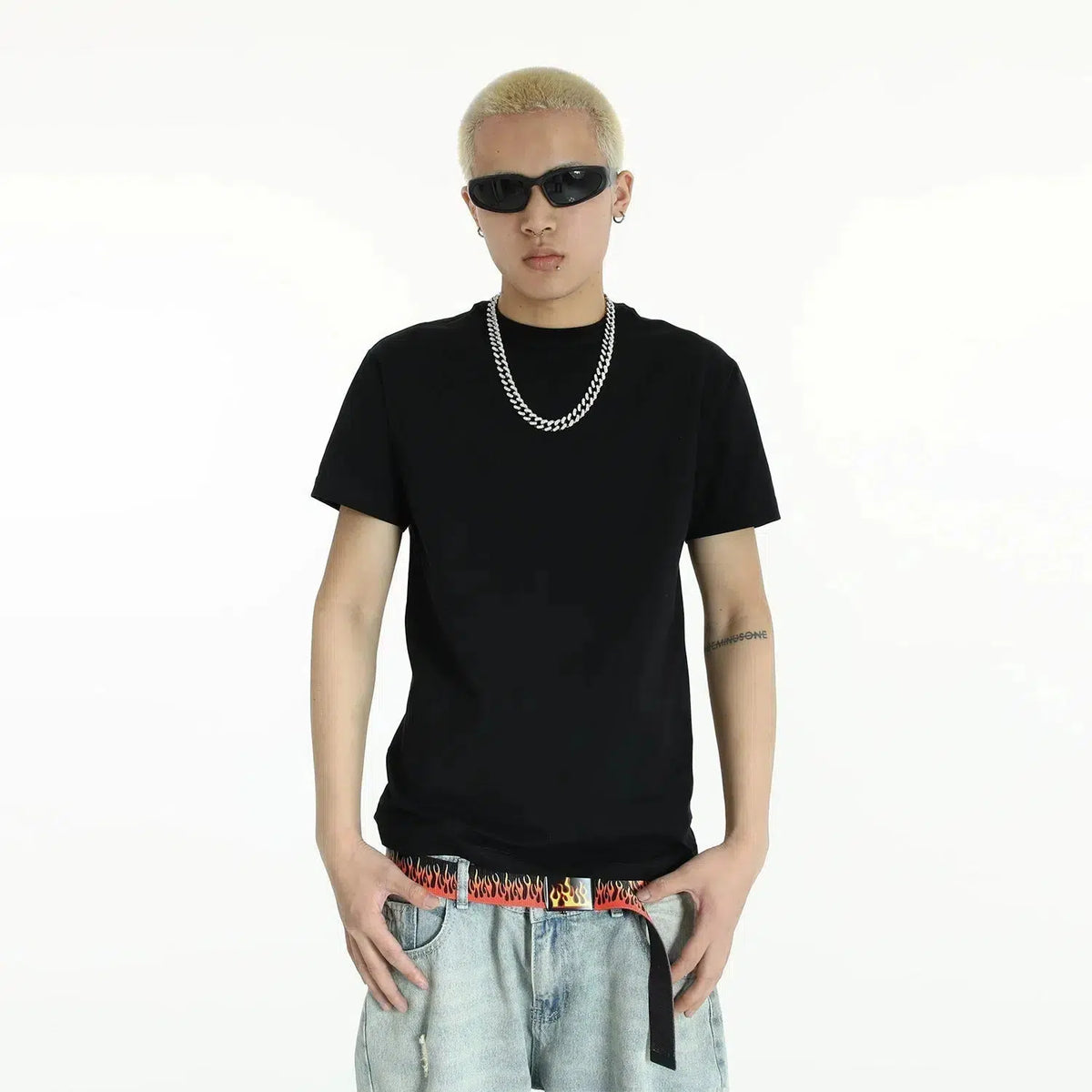 Casual Crew Neck Bottoming T-Shirt