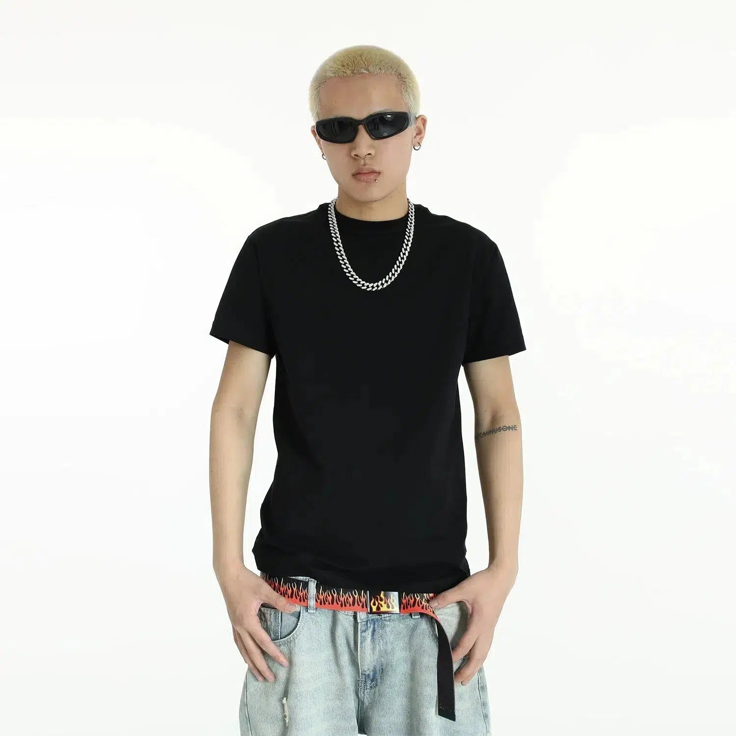 Casual Crew Neck Bottoming T-Shirt