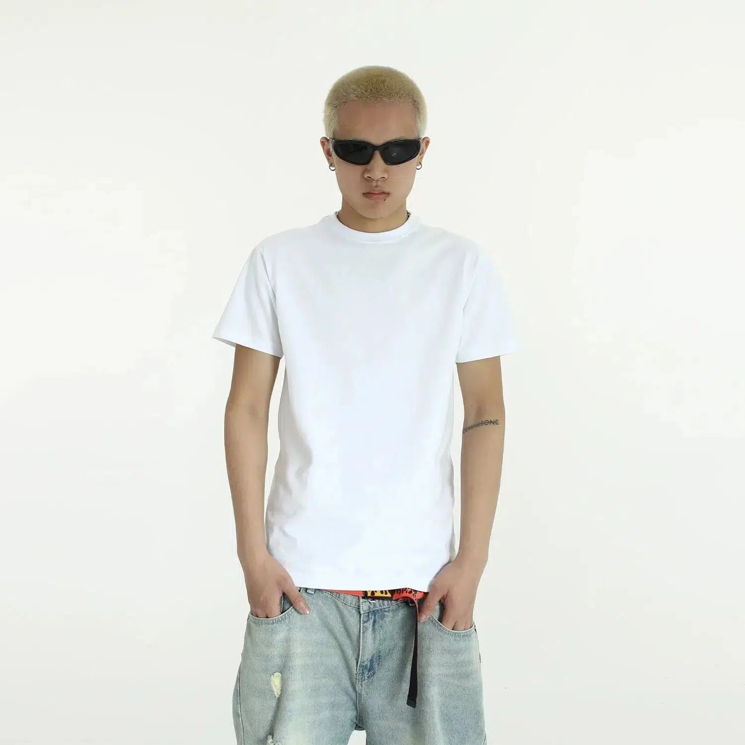 Casual Crew Neck Bottoming T-Shirt