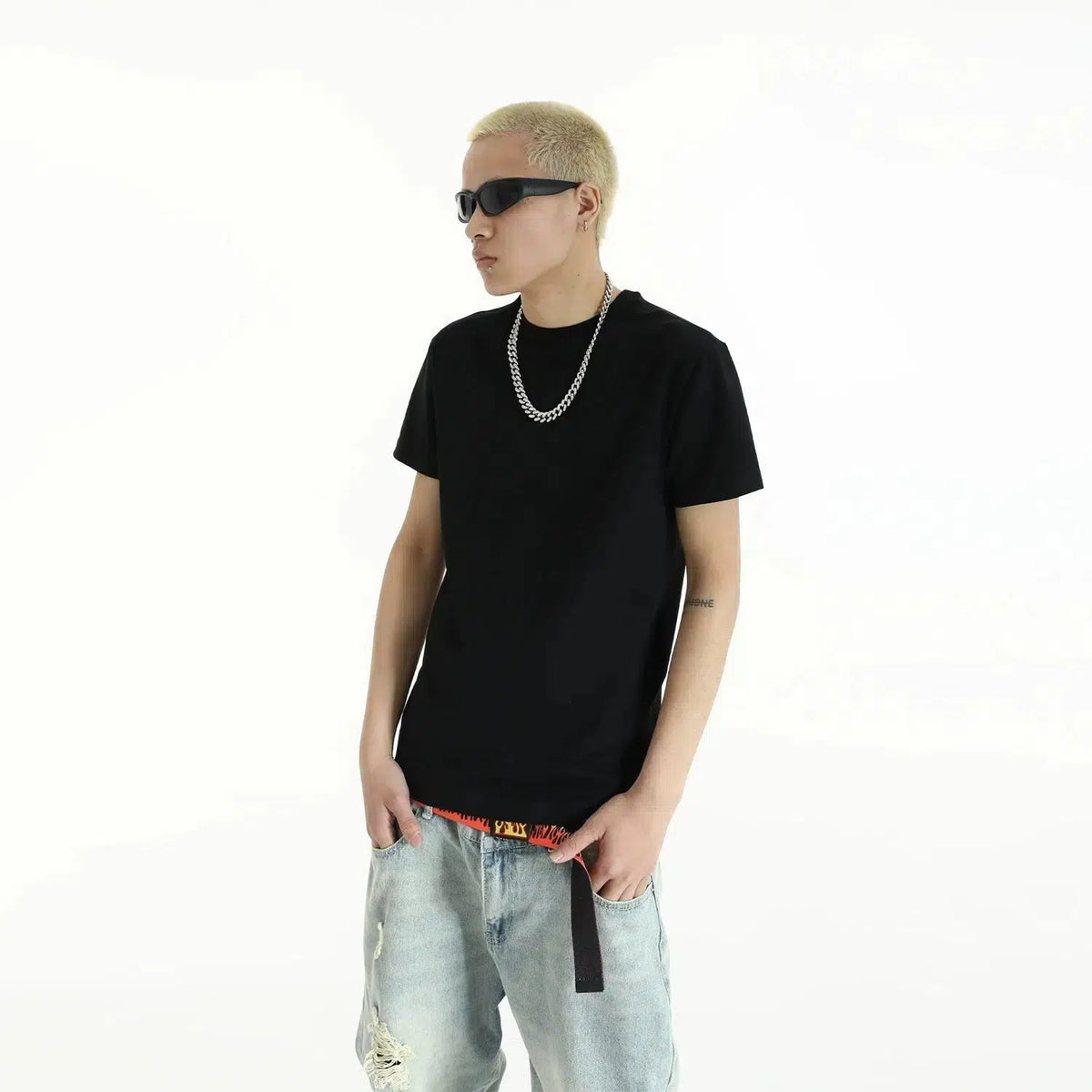 Casual Crew Neck Bottoming T-Shirt