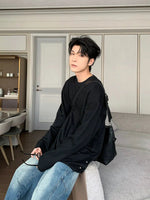 Casual Crew Neck Long Sleeve Pullover