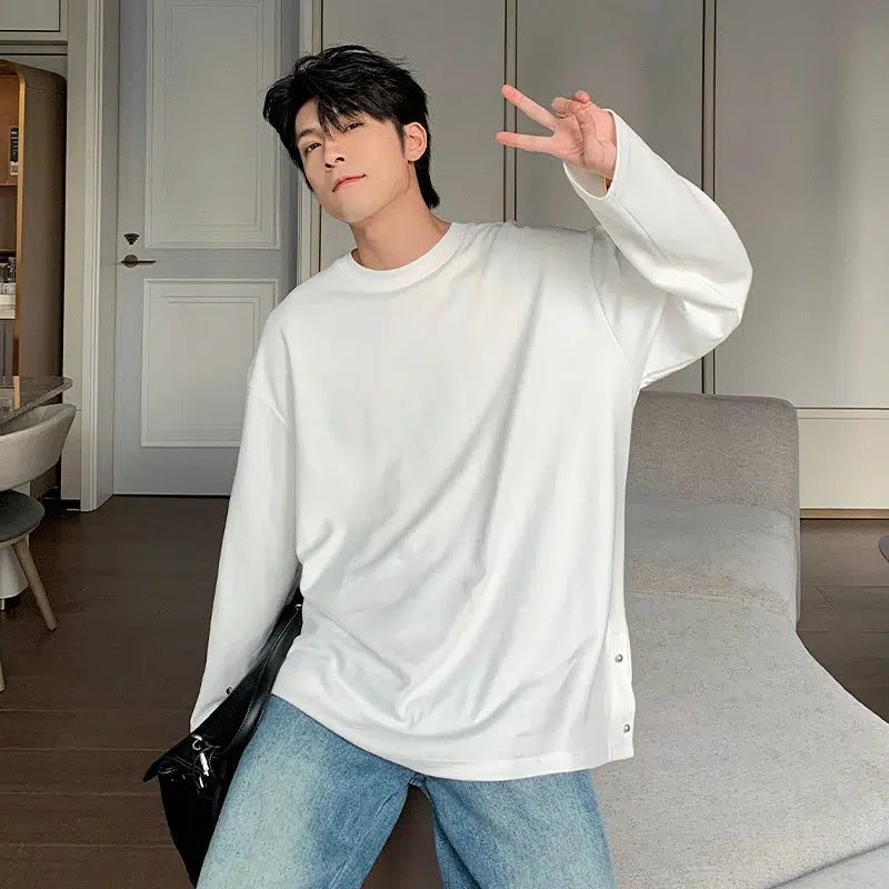 Casual Crew Neck Long Sleeve Pullover