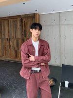 Casual Denim Jacket and Pants Set