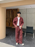 Casual Denim Jacket and Pants Set