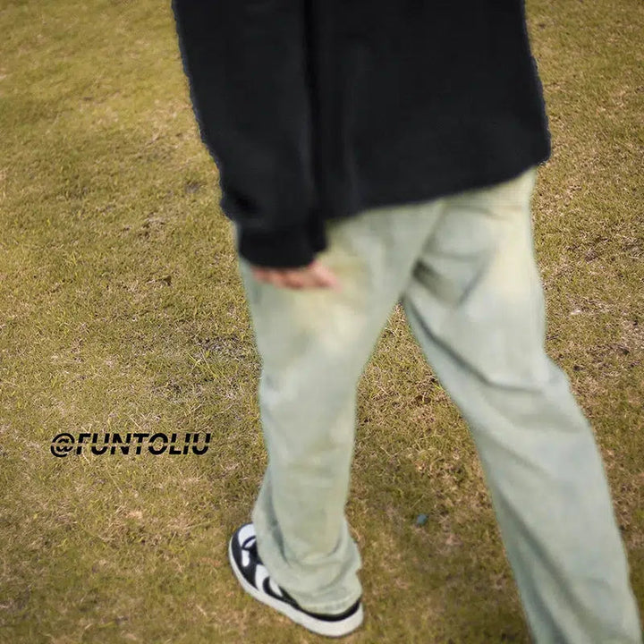 Velvet Denim Pants