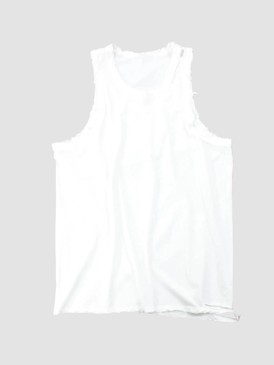 Casual Distressed Longline Vest