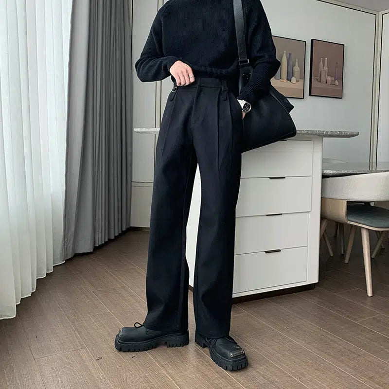 Casual Double-Breasted Suit