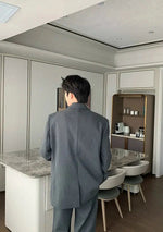 Casual Double-Breasted Suit