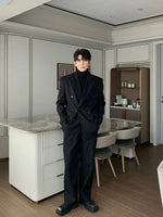 Casual Double-Breasted Suit