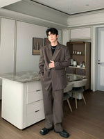 Casual Double-Breasted Suit