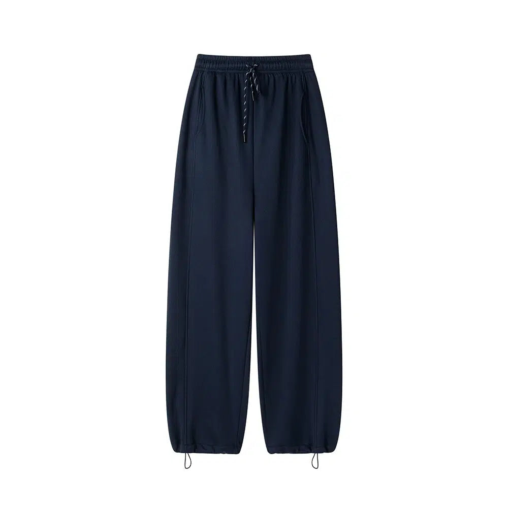 Elastic Waist Drawstring Pants