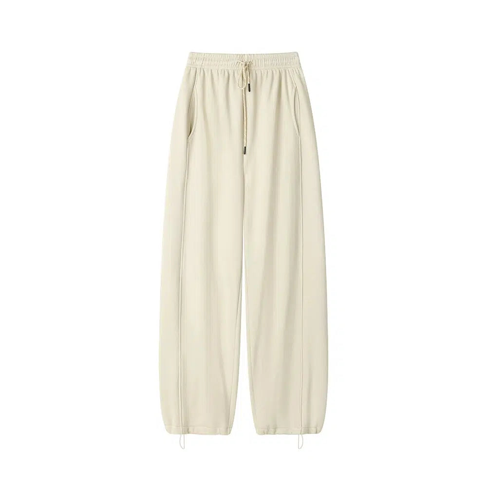 Elastic Waist Drawstring Pants