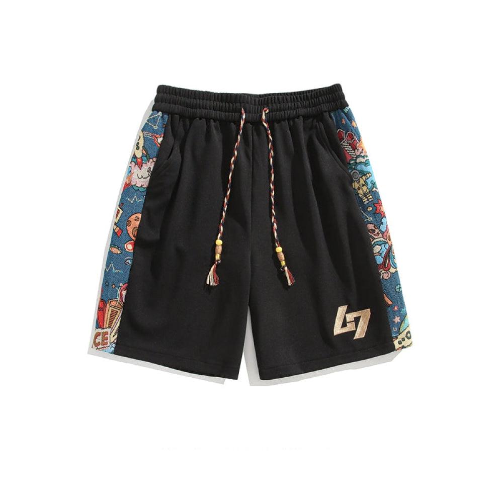 Casual Embroidery Sports Shorts