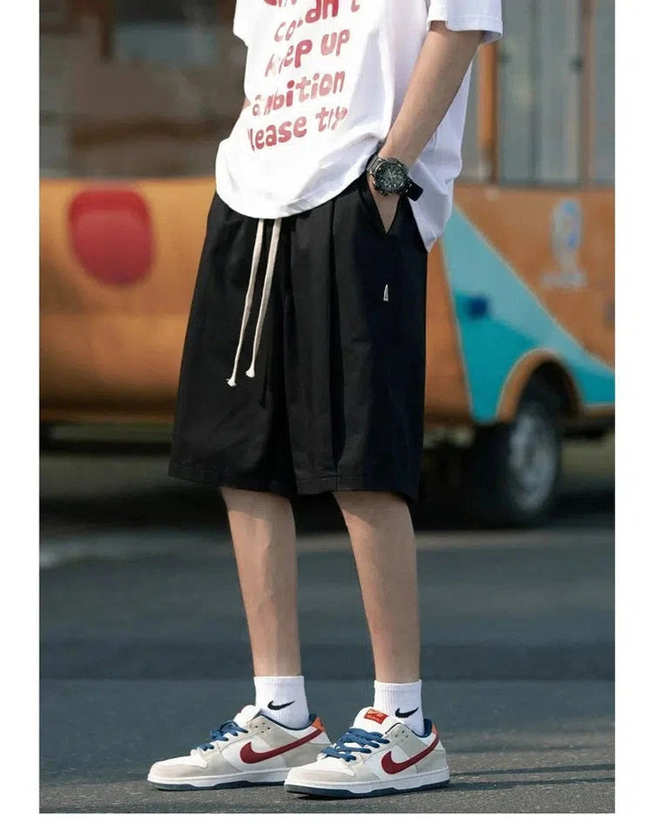 Casual Fit Drawstring Shorts