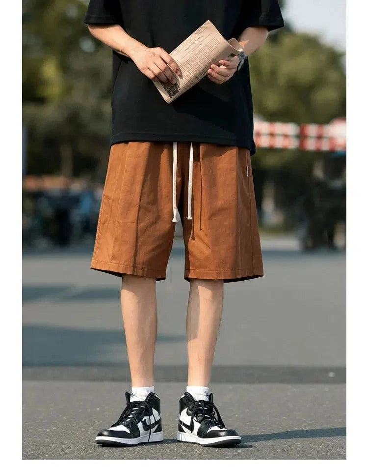 Casual Fit Drawstring Shorts