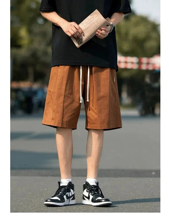 Casual Fit Drawstring Shorts