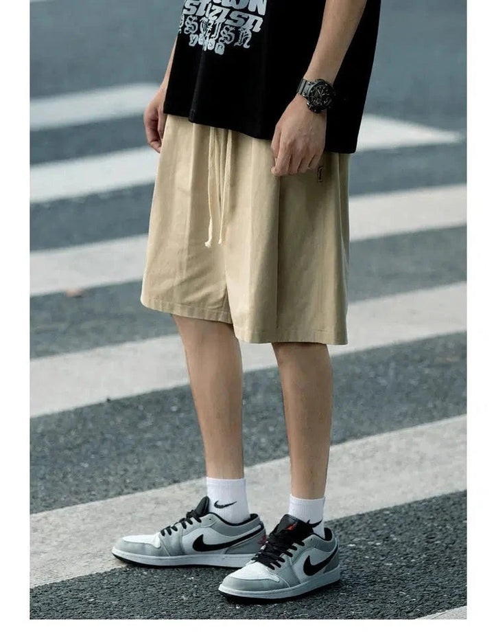 Casual Fit Drawstring Shorts