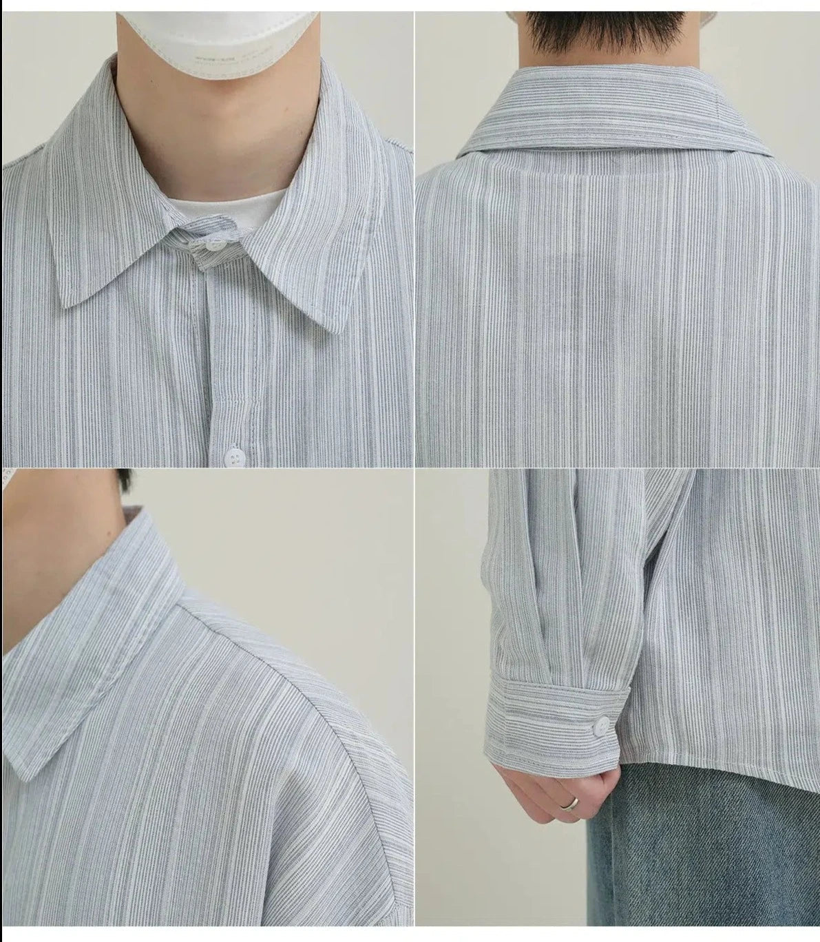 Casual Fit Long-sleeved Striped Shirt