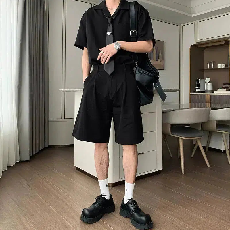 Casual Fit Short Sleeve Shirt & Shorts