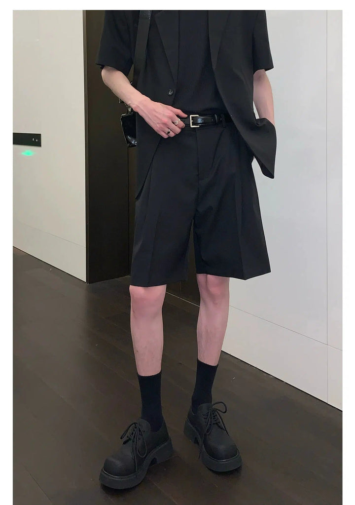 Casual Fit Short-sleeved Blazer