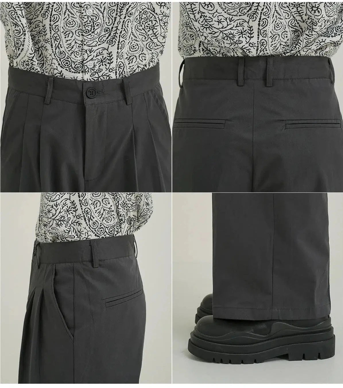 Casual Fit Suit Pants