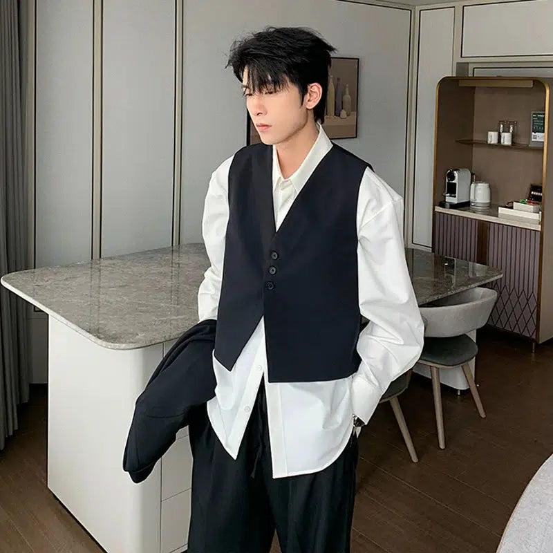 Casual Fit Three-piece Formal Suit