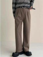 Casual Fit Woolen Suit Pants