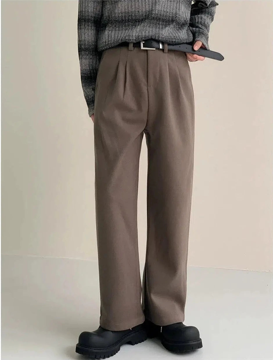 Casual Fit Woolen Suit Pants