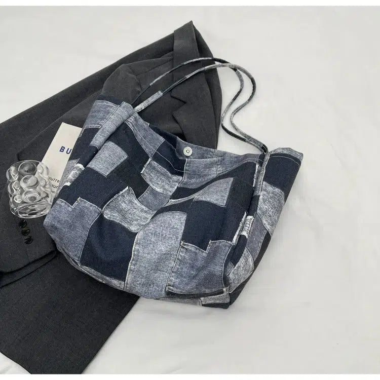 Casual Geometric Tote Bag