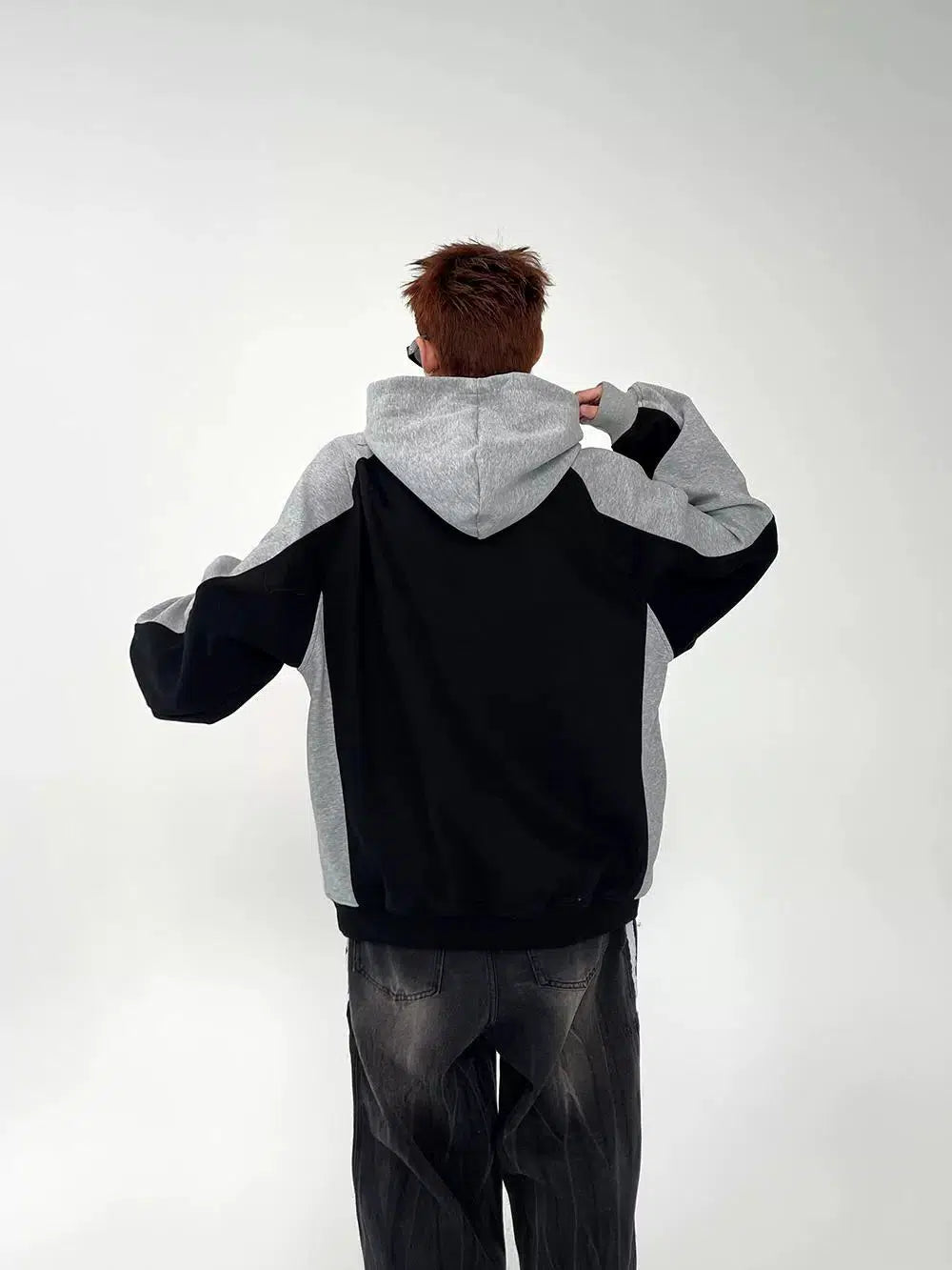 Graphic Hoodie with Raglan Sleeves