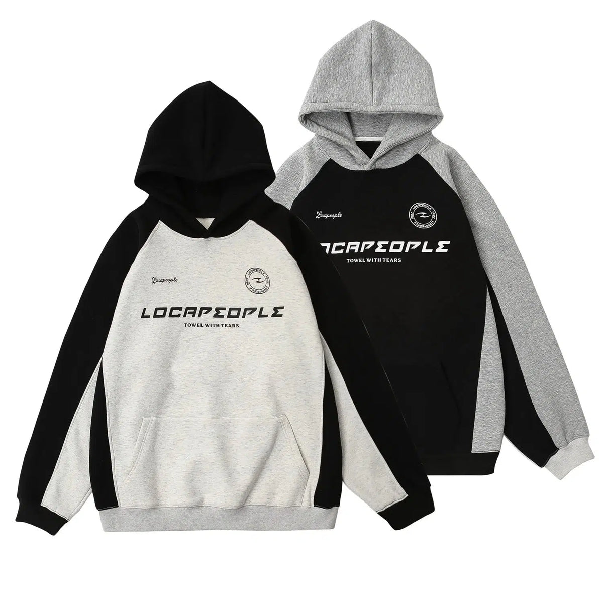 Graphic Hoodie with Raglan Sleeves